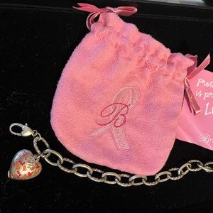 Brighton breast cancer charm bracelet